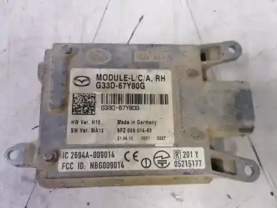 Автозапчастина б/у блок управління світлом для mazda cx-7 (er) 2.2 turbodiesel cat посилання на oem iam g33d67y80g