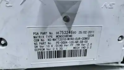 Peça sobressalente para automóvel em segunda mão quadrante por peugeot 508 access referências oem iam 9665962480 9675324680 50300307020606