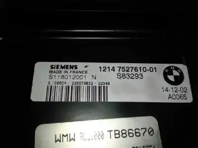 Автозапчастина б/у ебу контролер двигуна для mini mini (r50,r53) cooper посилання на oem iam 1214752761001 s83293 s118012001n