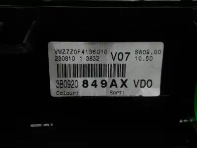 Second-hand car spare part dashboard for volkswagen passat variant (3b6) trendline oem iam references 3b0920849ax  110380199014