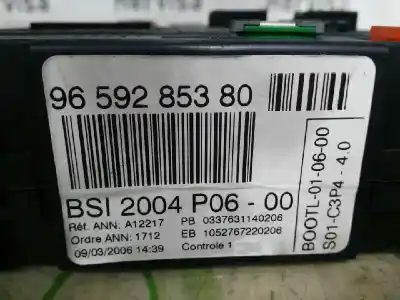 Second-hand car spare part fuse box unit for citroen c3 1.4 oem iam references 9659285380  bsi2004p0600