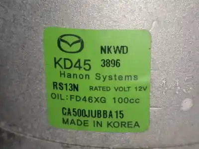 Second-hand car spare part air conditioning compressor for mazda cx-5 evolution 2wd oem iam references ca500jubba15  kd45