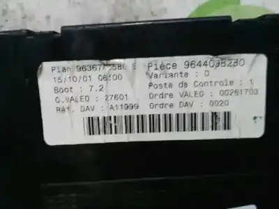 İkinci el araba yedek parçası röle/sigorta kutusu için peugeot 307 (s1) 2.0 hdi cat oem iam referansları 963670580  