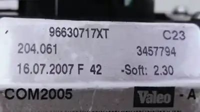 Pièce détachée automobile d'occasion commutateur d'éclairage pour peugeot 1007 1.4 hdi références oem iam 96630717xt 3457794 204061