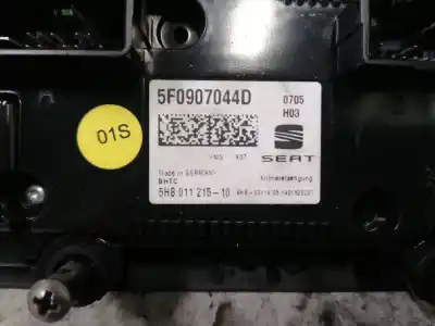 Peça sobressalente para automóvel em segunda mão comando de sofagem (chauffage / ar condicionado) por seat leon (5f1) style referências oem iam 5f0907044d 5hb011215 5f0907044d