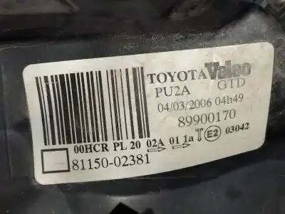 Peça sobressalente para automóvel em segunda mão farol / farolim esquerdo por toyota corolla (_e12_) 1.4 d (nde120_) referências oem iam 89900170  