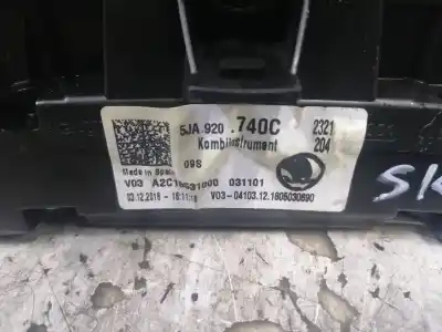 Peça sobressalente para automóvel em segunda mão quadrante por skoda rapid 1.0 tsi referências oem iam 5ja920740c a2c18531000 5ja920740c