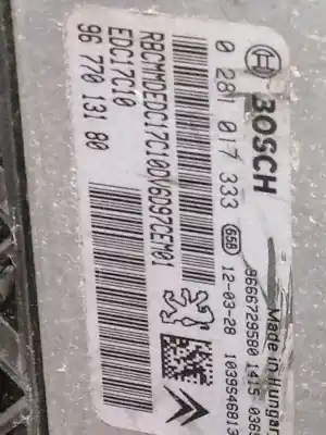 Автозапчасти б/у блок управления двигателем за citroen c3 picasso exclusive ссылки oem iam 9677013180  