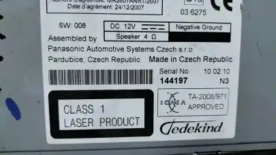 Tweedehands auto-onderdeel audiosysteem / radio-cd voor toyota verso 2.0 d-4d oem iam-referenties 861200f060 w53834 cqjs78701g
