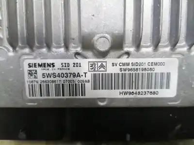 Автозапчасти б/у блок управления двигателем за citroen c6 (td_) 2.7 hdi ссылки oem iam 5ws40379at  