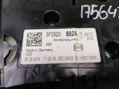 Peça sobressalente para automóvel em segunda mão quadrante por seat leon (5f1) style referências oem iam 5f0920862a  5f0920862a