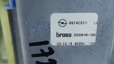 Second-hand car spare part rear left window regulator for opel astra k lim. 5türig 1.4 16v sidi turbo oem iam references 39142319  e05846100