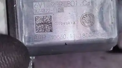 Second-hand car spare part driver left window regulator for skoda rapid 1.0 tsi oem iam references 122326d 6v1959801c 122326d