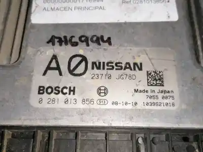 Second-hand car spare part ecu engine control for nissan x-trail (t31) 2.0 dci diesel cat oem iam references 0281013856  
