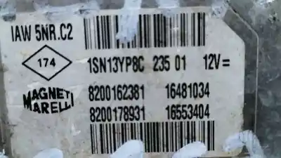 Second-hand car spare part ecu engine control for renault clio ii fase ii (b/cb0) 1.2 oem iam references 8200162381 16481034 8200178931
