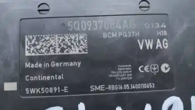 Pezzo di ricambio per auto di seconda mano modulo elettronico per seat leon (5f1) style riferimenti oem iam 5q0937084ag bcmpq37h 5wk50891e