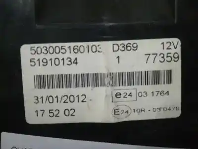 Автозапчастина б/у панель інструментів для fiat doblo ii cargo (263) 1.3 16v jtd cat посилання на oem iam 503005160103  