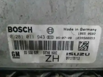 Second-hand car spare part ecu engine control for opel astra gtc 1.7 16v cdti oem iam references 0281011943 55556829 8973785712