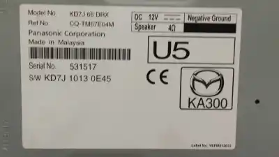 Автозапчастина б/у електронний модуль для mazda cx-5 evolution 2wd посилання на oem iam kd7j10130e45 cqtm67e04m 531517