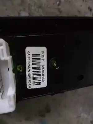 Second-hand car spare part left front power window switch for kia cee´d drive oem iam references 935701h020  