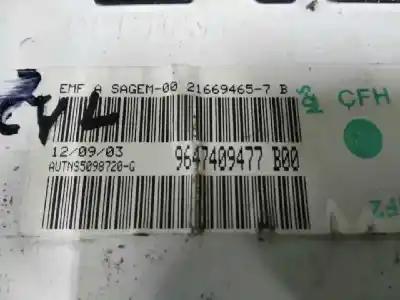Peça sobressalente para automóvel em segunda mão display gps / multimídia por citroen c2 (jm_) 1.4 referências oem iam 9647409477b00  216694657b