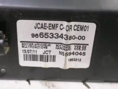 Second-hand car spare part multifunction display for peugeot 508 access oem iam references 966533438000  