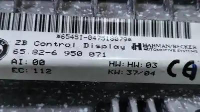 Second-hand car spare part multifunction display for bmw serie 7 (e65/e66) 745i oem iam references 65826950071 a47518072 6545i