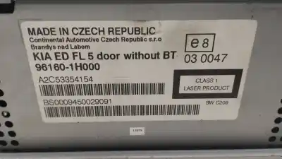 Автозапчасти б/у аудиосистема / радио cd за kia cee´d 1.4 cat ссылки oem iam 961601h000  