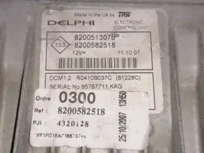 Автозапчастина б/у ебу контролер двигуна для renault kangoo (f/kc0) 1.5 dci diesel 68 cv / 50 kw посилання на oem iam 8200513076 r0410b037c 8200582518