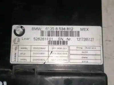 Автозапчастина б/у електронний модуль для bmw k 1600 gt/gtl k 1600 gtl посилання на oem iam 61358534812 1217265127 526281f01