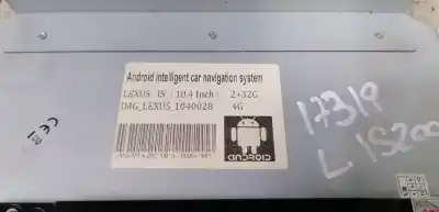 Peça sobressalente para automóvel em segunda mão display gps / multimídia por lexus is200 (ds2/is2) 220d referências oem iam   