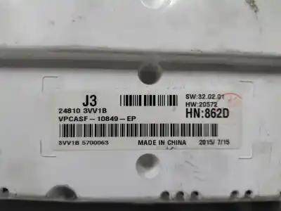 Peça sobressalente para automóvel em segunda mão quadrante por nissan note (e11e) 1.5 dci turbodiesel cat referências oem iam 248103vv1b  