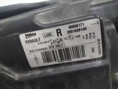 Recambio de automóvil de segunda mano de faro derecho para dacia dokker 1.5 dci diesel fap cat referencias oem iam 90008171  260102814r