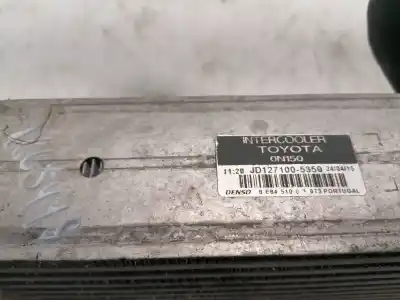 Peça sobressalente para automóvel em segunda mão intercooler por toyota auris (_e15_) 1.4 d-4d (nde150_) referências oem iam jd1271005350  
