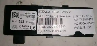 Second-hand car spare part electronic module for opel corsa e selective oem iam references 2lie1433 f00hj00487 ta2010972