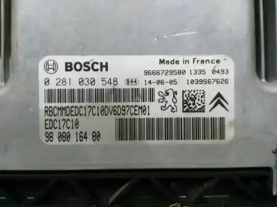 Second-hand car spare part ecu engine control for citroen c4 cactus shine oem iam references 0281030548  