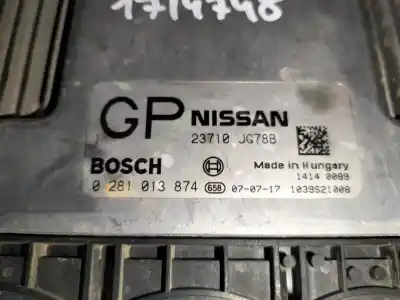 Second-hand car spare part ecu engine control for nissan x-trail (t31) 2.0 dci turbodiesel cat oem iam references 0281013874  