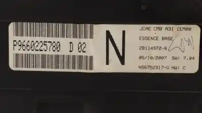 Peça sobressalente para automóvel em segunda mão quadrante por citroen c3 (f desde 11/2001) 1.1 8v referências oem iam 9660225780d  