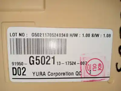 Second-hand car spare part fuse box unit for kia niro concept oem iam references 91950g5021  