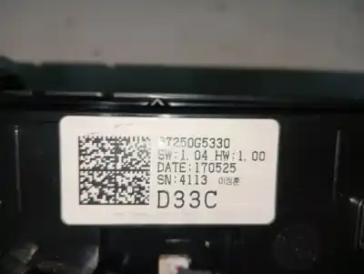 Peça sobressalente para automóvel em segunda mão comando de sofagem (chauffage / ar condicionado)  por kia niro concept referências oem iam 97250g5330  