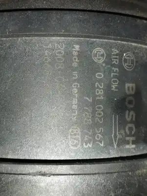 Second-hand car spare part flowmeter for bmw serie 3 touring (e91) 320d oem iam references 0281002567  