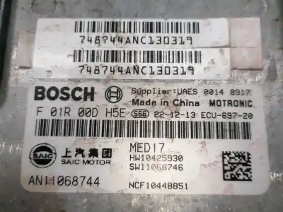Second-hand car spare part ecu engine control for mg hs comfort oem iam references f01r00dh5e  an11068744