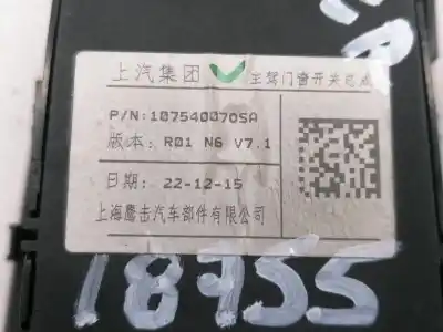 Second-hand car spare part left front power window switch for mg hs comfort oem iam references 10754007osa  