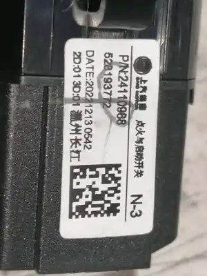 Second-hand car spare part start/stop button for mg hs comfort oem iam references 24110988  528193772