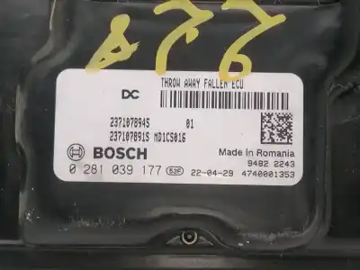 Second-hand car spare part ecu engine control for renault express confort oem iam references 0281039177 237107891s 237107894s