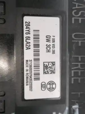 Second-hand car spare part electronic module for renault express confort oem iam references 284y66la2a  f005v03265