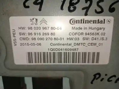 Автозапчастина б/у блок управління пуск/стоп для citroen c4 picasso 1.6 blue-hdi fap посилання на oem iam 9802096780-04 9691626980 9809027080