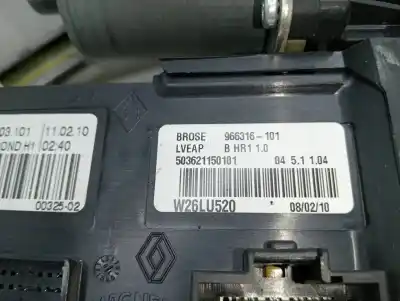 Автозапчастина б/у регулятор вікна передній лівий для renault scenic iii 2.0 16v посилання на oem iam 807310021r  