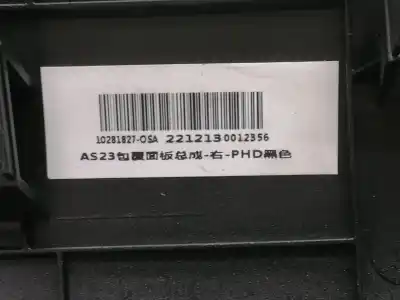Peça sobressalente para automóvel em segunda mão tablier por mg hs comfort referências oem iam 10281827osa  as23