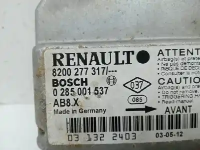 Автозапчасти б/у блок управления подушками безопасности за renault clio ii fase ii (b/cb0) 1.2 16v ссылки oem iam 8200277317  